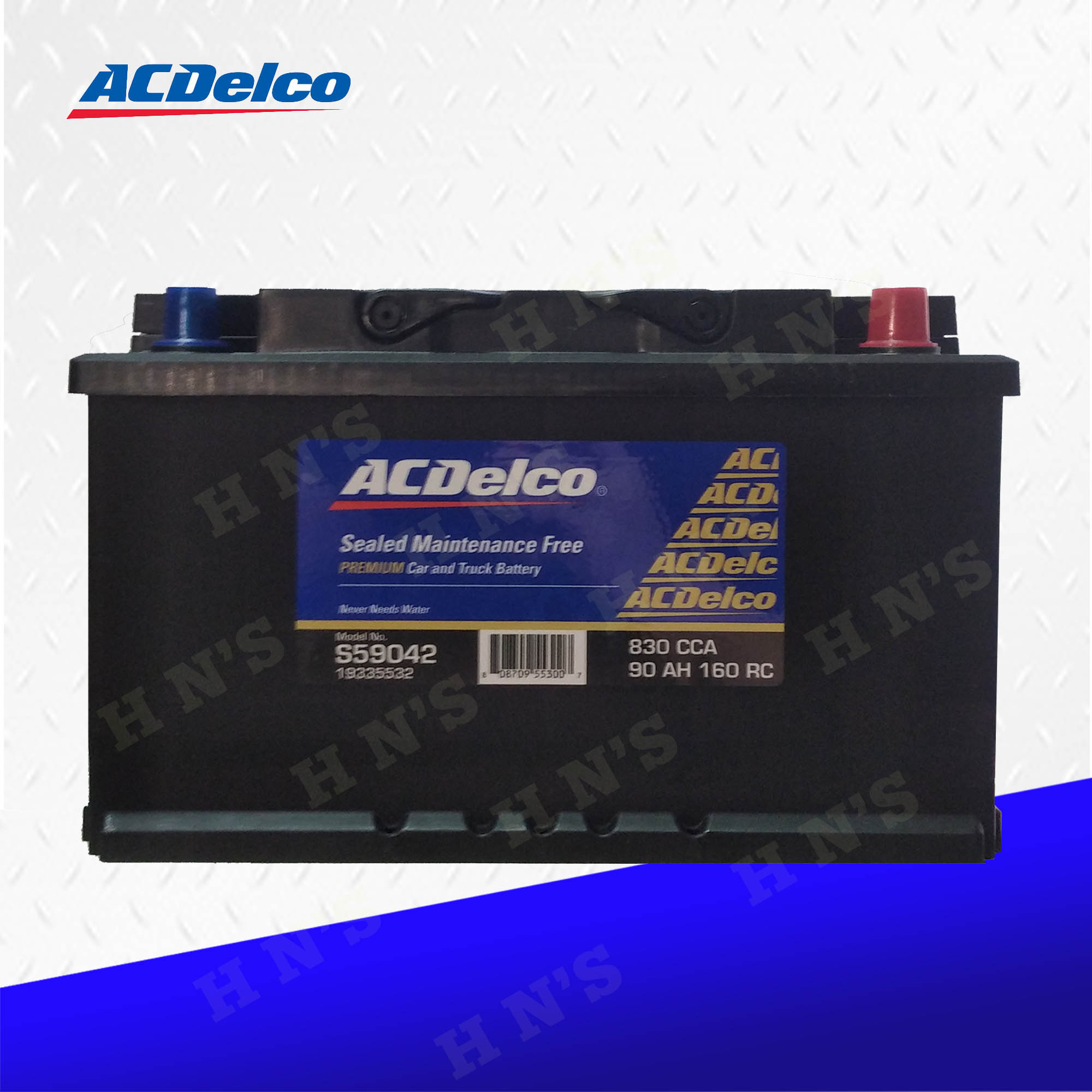 ACDelco DIN80 Maintenance Free Car Battery, 21 Months Warranty