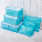 Glarea 6Pcs Waterproof Travel Packing Cube Set