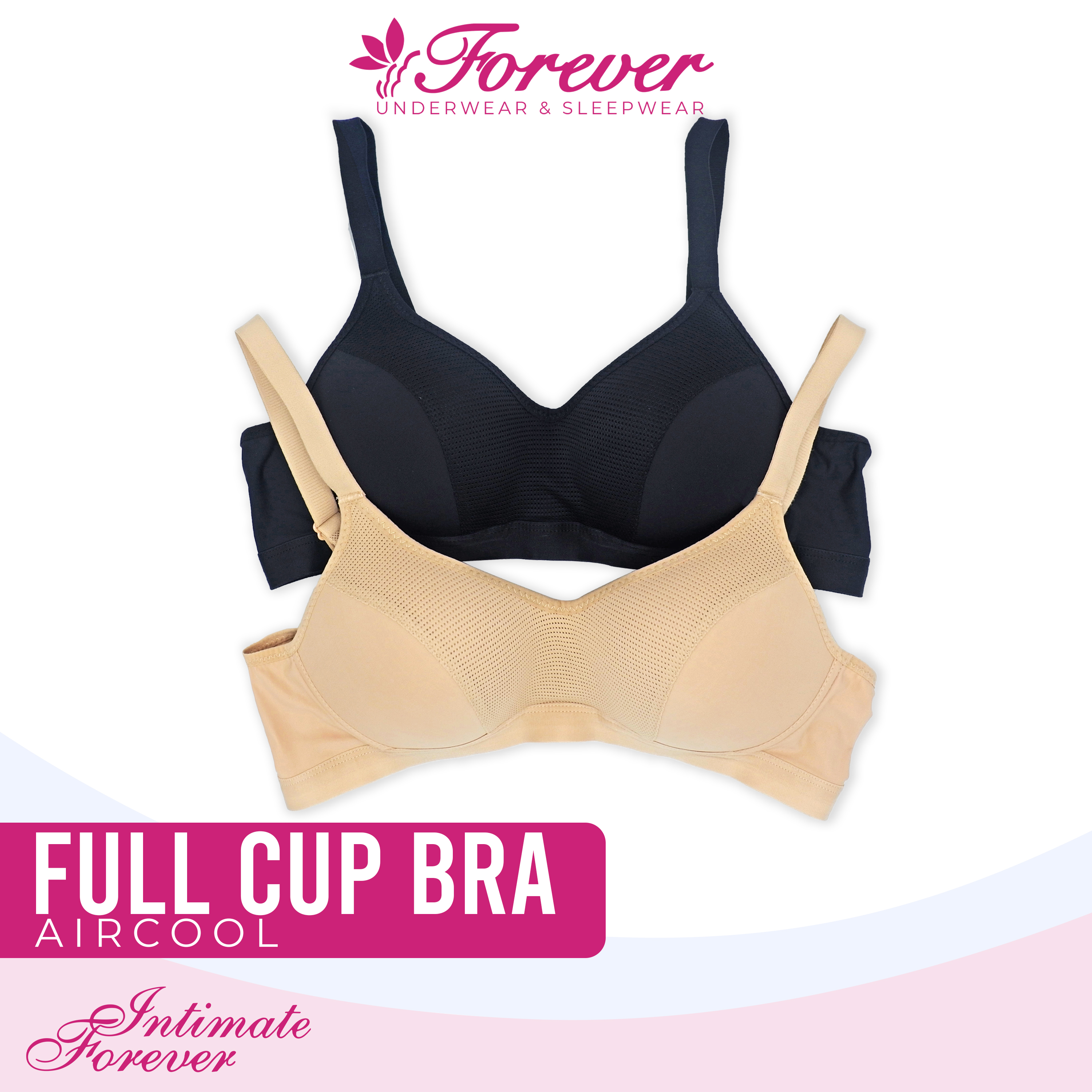 Intimate Forever A3004 Cup A Per Piece Non Wired Bra Seamless with Triple  Hook