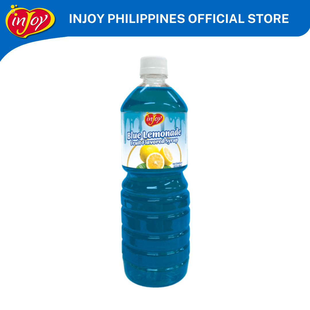 inJoy Blue Lemonade Fruit Flavored Syrup 1L