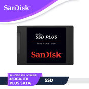 SanDisk SSD PLUS 480GB/1TB SATA III Internal SSD, 3-Year Warranty