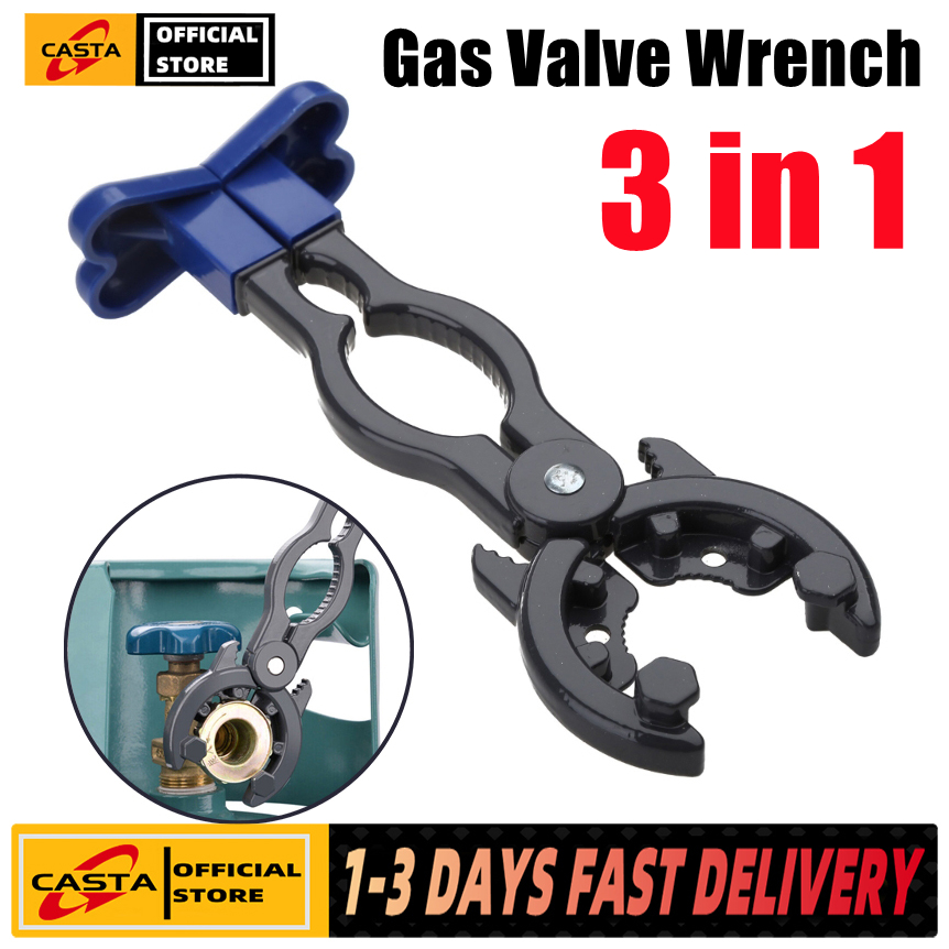 🔥PH local delivery🔥Professional Gas Valve Wrench 3 in 1 gas tank pressure relief valve wrench liquefied petroleum gas valve wrench professional manual tool - Philippines