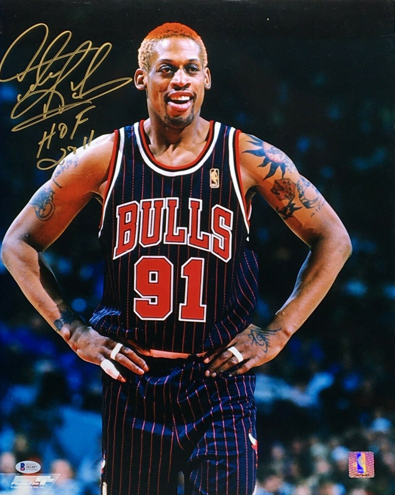 Mitchell & Ness Women's Chicago Bulls Dennis Rodman #91 NBA Cropped Je