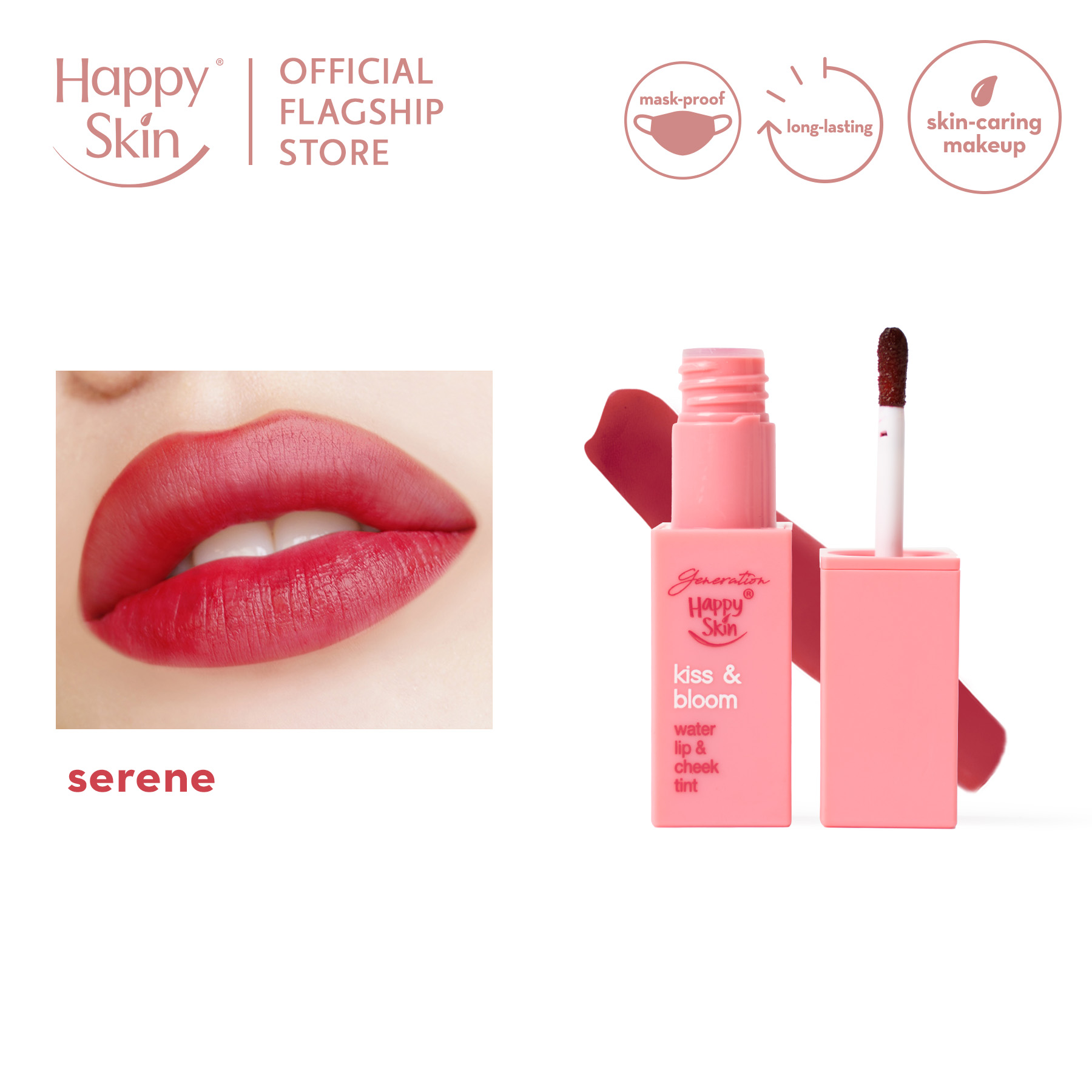 Discount on Happy Skin  shoes - SKU: Generation Happy Skin Kiss & Bloom Water Lip & Cheek Tint In Serene