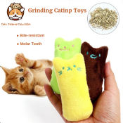 Catnip Teeth Grinding Toy - Interactive Plush Kitten Chewing Tool