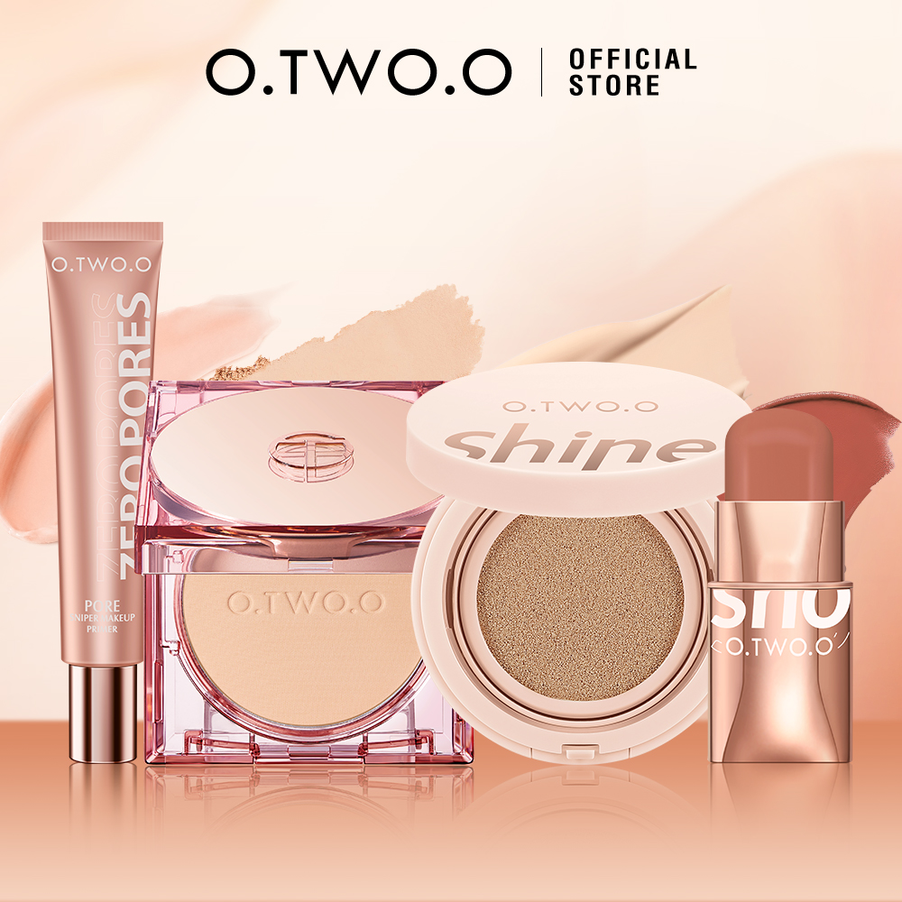 Discount on O.Two.O  shoes - SKU:  4pcs Makeup Set Full Makeup Kit Face Primer+air Cushion Bb Cream+face Powder+blush Stick Face Makeu