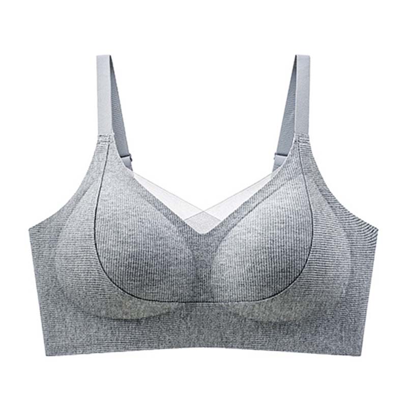 Motovita Women's One Piece Fashion Bra No Steel Ring Gather Bra Comfortable Simple Breathable Beautiful Back Bra - Image 3
