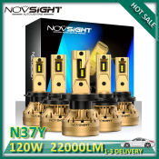 Novsight 120W Gold Yellow LED Headlight Bulb Kit