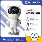 VISION Astronaut Galaxy Star Projector Night Light with Remote