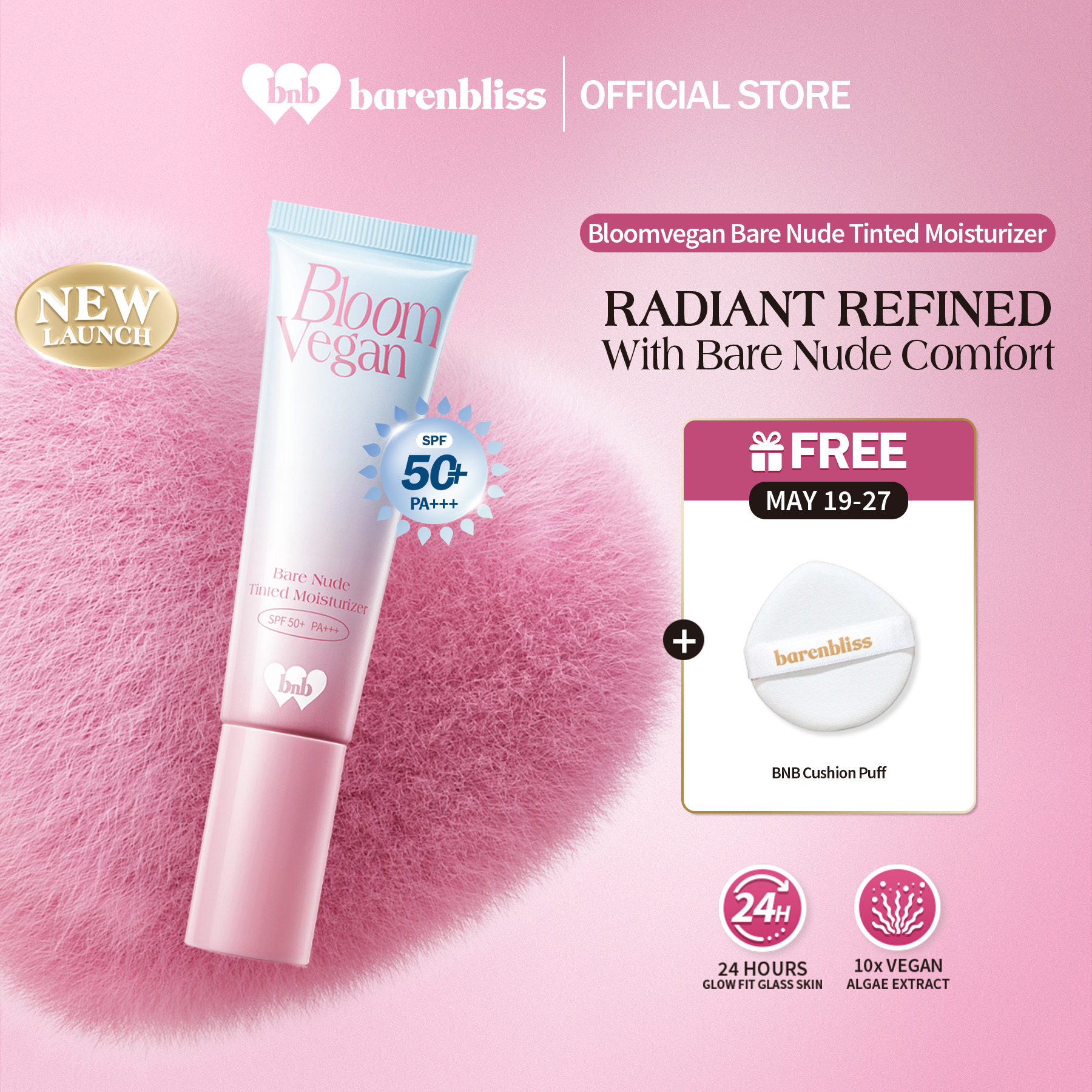 Discount on barenbliss  shoes - SKU: 【NEW LAUNCH】barenbliss BNB  Bloomvegan Bare Nude Tinted Moisturizer SPF50+ PA+++ | Luminous finish |
