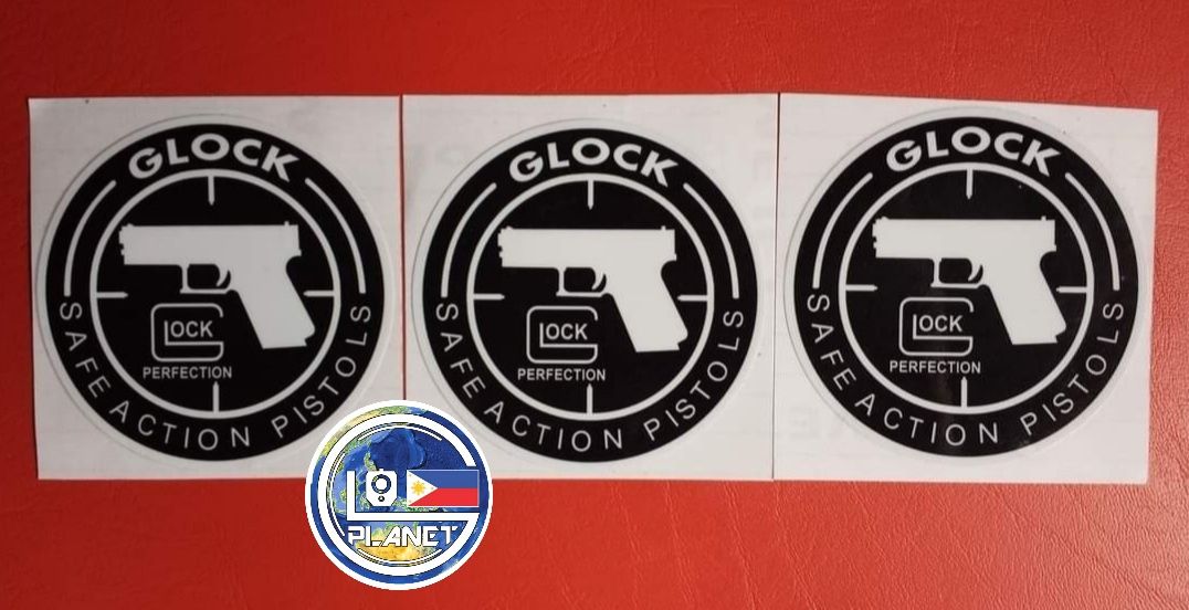 Glock STICKER 3.5" Diameter Safe Action Pistol Glock Perfection SILVER & BLACK 