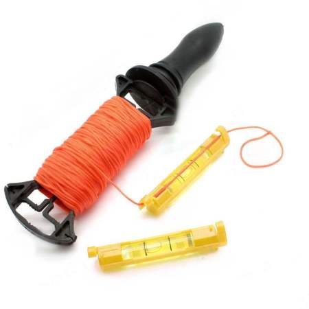 ODZ5L Yellow String Bubble Wire Cord Mini Measure Tools Hanging Spirit Level Pocket Line Durable