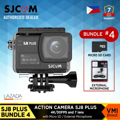 SJCAM SJ8 Plus 4k 30fps Dual Screen Wifi Action Camera with Optional Bundle Accessories / VMI DIRECT (7)