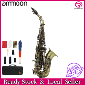 Vintage Style Bb Soprano Saxophone with Carry Case - ammoon
