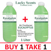 LUCKY EUCALYPTUS Premium Water-Based Air Freshener - 1 Liter