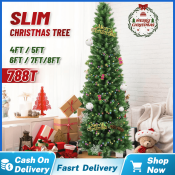 2023 Christmas Tree Decor Set with Slim Leaf Metal Stand