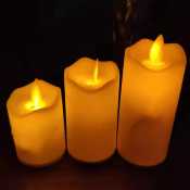 Wave Candle Lamp - Shake Electric Halloween Candle, Free Battery