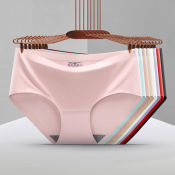 "Soft Comfort Seamless Ice Silk Panties - Women's Underwear"