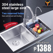 youbang Stainless Kitchen Sink - Heavy Duty, Nano Coated
