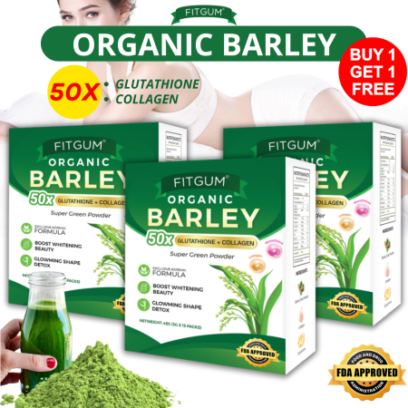 FITGUM Organic Barley Powder for Detox and Healthy Skin