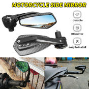 PMShop Carbon Design Motorcycle Bar End Side Mirror