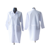 Labgown white unisex laboratory coat Katrina fabric