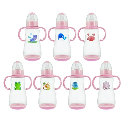 BPA-free Spill-Proof Water and Milk Feeding 280ml Bottle Cup with Handle 10oz (Random Design) (1)