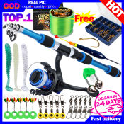 Telescopic Fishing Rod and Reel Combo Set by no band