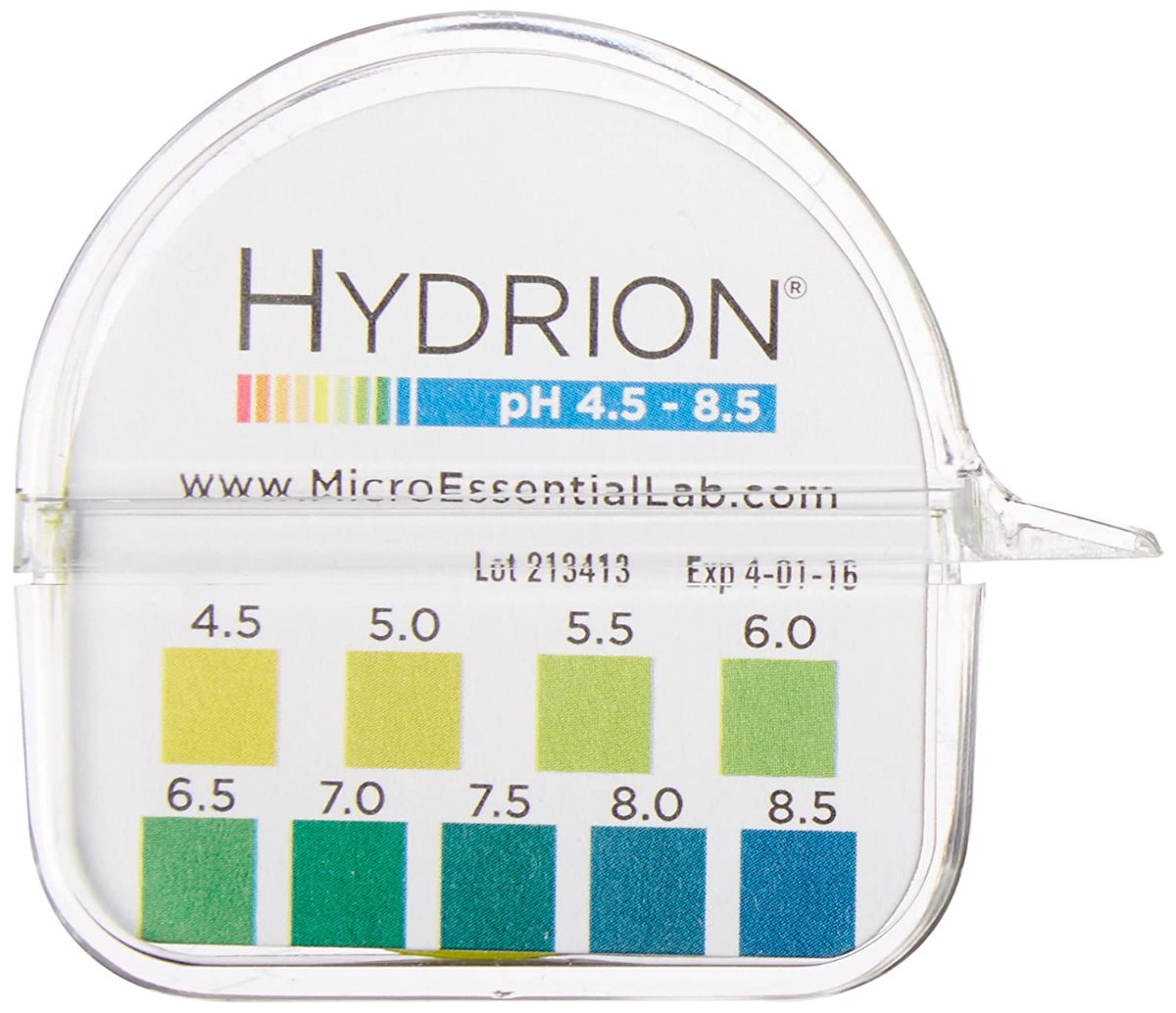Test Tape Dispenser Hydrion Papers Strips Made for Saliva Or Urine Testing-Range Is in 2 Intervals & From 5.5 To 8.0 Approx Ph Check Body for Alkaline or Acid Environment 100 Tests 