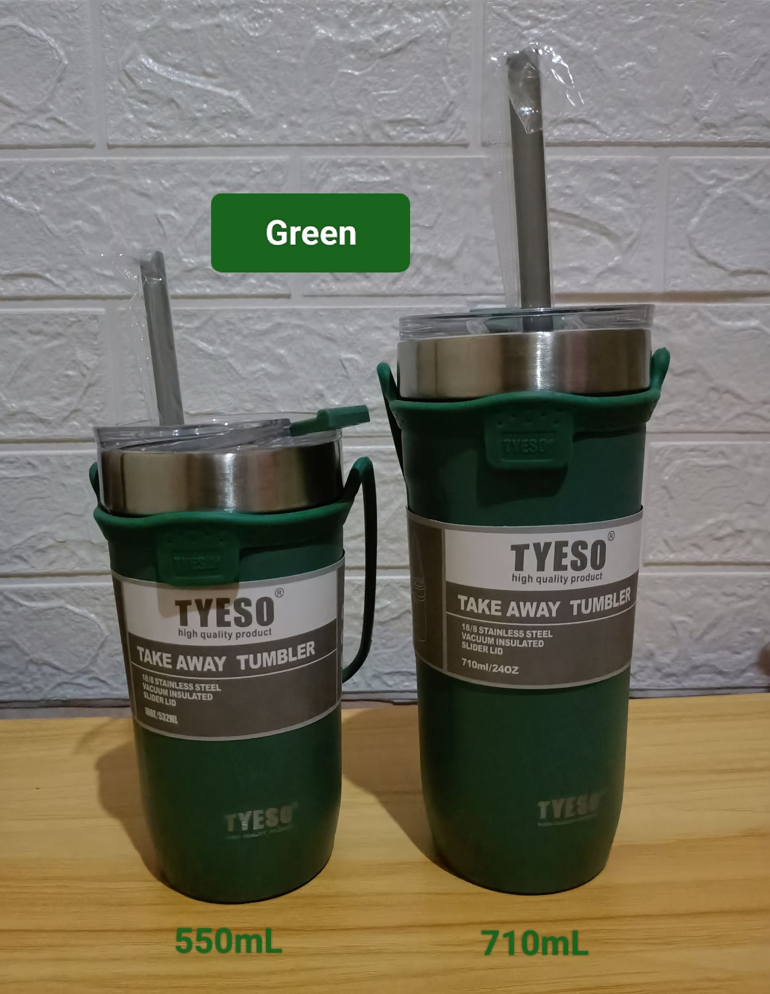 550ML 710ML TYESO Stainless Steel Travel Tumbler 24oz Insulated