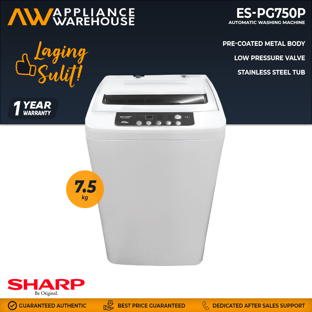 sharp automatic washing machine 7.5 kg