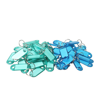100 Pcs Colorful Clear Plastic Key Tags ID Label With Key Chain TagCard Split Ring (Intl) June 2018 - 3 100 Pcs Colorful Clear Plastic Key Tags ID Label with Key Chain TagCard Split Ring (Intl) - 3