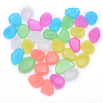 100pcs Glow In The Dark Stones Pebbles Rock Aquarium Fish Tank Garden Walk Decor Multicolor 50pcs - Intl April 2018 - 2 100pcs Glow In The Dark Stones Pebbles Rock Aquarium Fish Tank Garden Walk Decor Multicolor 50pcs - intl - 2
