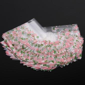 100Pcs Plastic Cookie Biscuit Candy Packing Bag (Rose 7 X 7cm) - Intl April 2018 - 2 100Pcs Plastic Cookie Biscuit Candy Packing Bag (Rose 7 x 7cm) - intl - 2