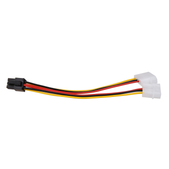 10PCS Molex (4 Pin) To PCI-E (6 Pin) Power Converter Adapter Connector April 2018 - 2 10PCS Molex (4 Pin) to PCI-E (6 Pin) Power Converter Adapter Connector - 2