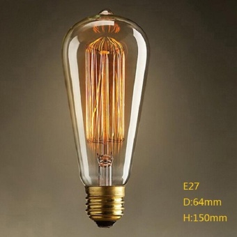 10W E27 220-240V Edison Light Bulb, Retro Yellow Light W-filament Bulb Coffee House Decor Industrial Style Lamp Power:10W - Intl April 2018 - 3 10W E27 220-240V Edison Light Bulb, Retro Yellow Light W-filament Bulb Coffee House Decor Industrial Style Lamp Power:10W - intl - 3