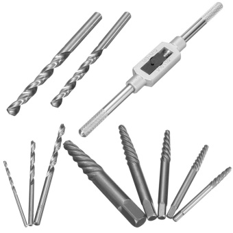 11Pcs Screw Extractor Drill Guide Removal Broken Bolts Fastners Easy Out Set Sliver - Intl June 2018 - 3 11Pcs Screw Extractor Drill Guide Removal Broken Bolts Fastners Easy Out Set Sliver - intl - 3