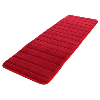 120*40cm Fluffy Anti-Slip Washable Foam Carpet Floor Mat ShaggyArea Rug Kitchen Rose Red June 2018 - 2 120*40cm Fluffy Anti-Slip Washable Foam Carpet Floor Mat ShaggyArea Rug Kitchen Rose red - 2