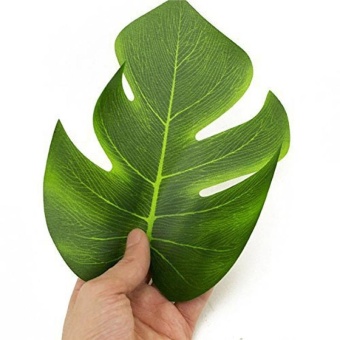 12Pcs 8'' Imitation Plant Leaves Hawaiian Luau Party Jungle BeachTheme Decorations For Birthdays Prom Events (green) - Intl June 2018 - 2 12Pcs 8'' Imitation Plant Leaves Hawaiian Luau Party Jungle BeachTheme Decorations for Birthdays Prom Events (green) - intl - 2