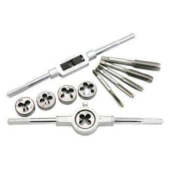 12Pcs/Set Metric Adjustable Taps Dies Wrench Handle Tap And Die KitM3-M12 Screws - Intl July 2018 - 3 12Pcs/Set Metric Adjustable Taps Dies Wrench Handle Tap And Die KitM3-M12 Screws - intl - 3