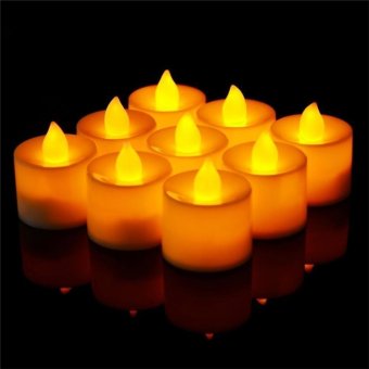 12x Candles Tealight Led Tea Light Flameless Flickering Wedding Battery Includ Yellow - Intl June 2018 - 5 12x Candles Tealight Led Tea Light Flameless Flickering Wedding Battery Includ Yellow - intl - 5