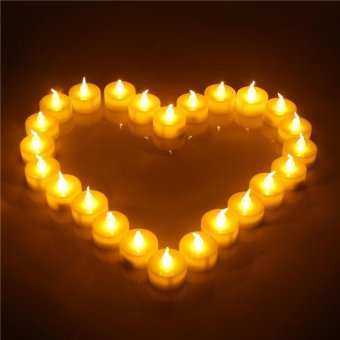 12x Candles Tealight Led Tea Light Flameless Flickering Wedding Battery Includ Yellow - Intl June 2018 - 3 12x Candles Tealight Led Tea Light Flameless Flickering Wedding Battery Includ Yellow - intl - 3