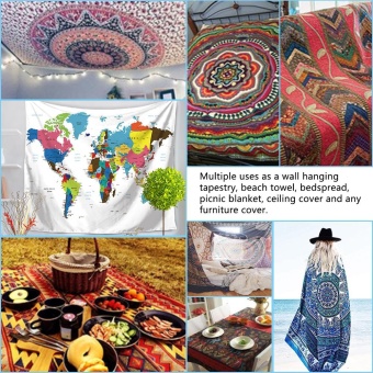 130*150cm Polyester Home Wall Hanging Decor Art Foreign World Map Exotic Printing Tapestry Beach Throw Towel Blanket Picnic Carpet Bedspread Tablecloth - Intl June 2018 - 2 130*150cm Polyester Home Wall Hanging Decor Art Foreign World Map Exotic Printing Tapestry Beach Throw Towel Blanket Picnic Carpet Bedspread Tablecloth - intl - 2