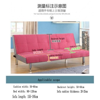 155-195cm Elasticity Folding No Handrail Slipcover #Coffee Sofa Cover(not Including Pillow) - Intl June 2018 - 2 155-195cm Elasticity Folding No Handrail Slipcover #Coffee sofa cover(not including pillow) - intl - 2