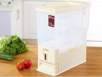 15KG Transparent Rice Dispenser Storage Container - Intl June 2018 - 3 15KG Transparent Rice Dispenser Storage Container - intl - 3