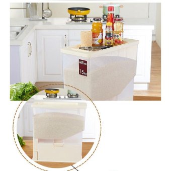 15KG Transparent Rice Dispenser Storage Container - Intl June 2018 - 4 15KG Transparent Rice Dispenser Storage Container - intl - 4