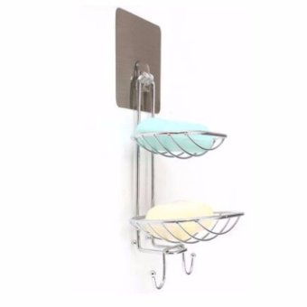 2 Deck Soap Holder Dish Basket Hook Bathroom Shower Tray Wall Strong Suction Cup Type2 - Intl June 2018 - 5 2 Deck Soap Holder Dish Basket Hook Bathroom Shower Tray Wall Strong Suction Cup Type2 - intl - 5