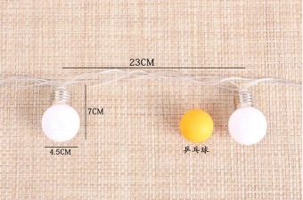 20 LED 16ft/5m Globe String Lights Warm White Ball Light For GardenParty Christmas Wedding New Year - Intl June 2018 - 3 20 LED 16ft/5m Globe String Lights Warm White Ball Light for GardenParty Christmas Wedding New Year - intl - 3