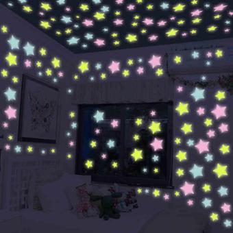 200PCS Stars Glow In The Dark Stickers Wall Decal Kids Baby Home Bedroom Decor - Intl June 2018 - 2 200PCS Stars Glow In The Dark Stickers Wall Decal Kids Baby Home Bedroom Decor - intl - 2