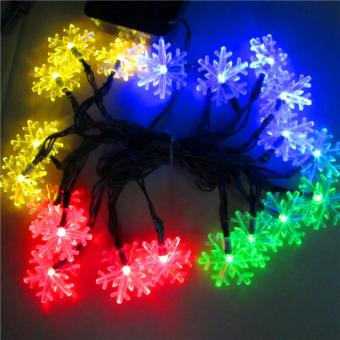2017 New Arrive 20 LEDs 4.8m Snow Flake Flowers Solar Powered String Fairy Lights Waterproof Outdoor Solar String Lights Decorated Garden Festival(Multi-color) - Intl June 2018 - 5 2017 New arrive 20 LEDs 4.8m Snow Flake Flowers Solar Powered String Fairy Lights Waterproof Outdoor Solar String Lights Decorated Garden Festival(Multi-color) - intl - 5
